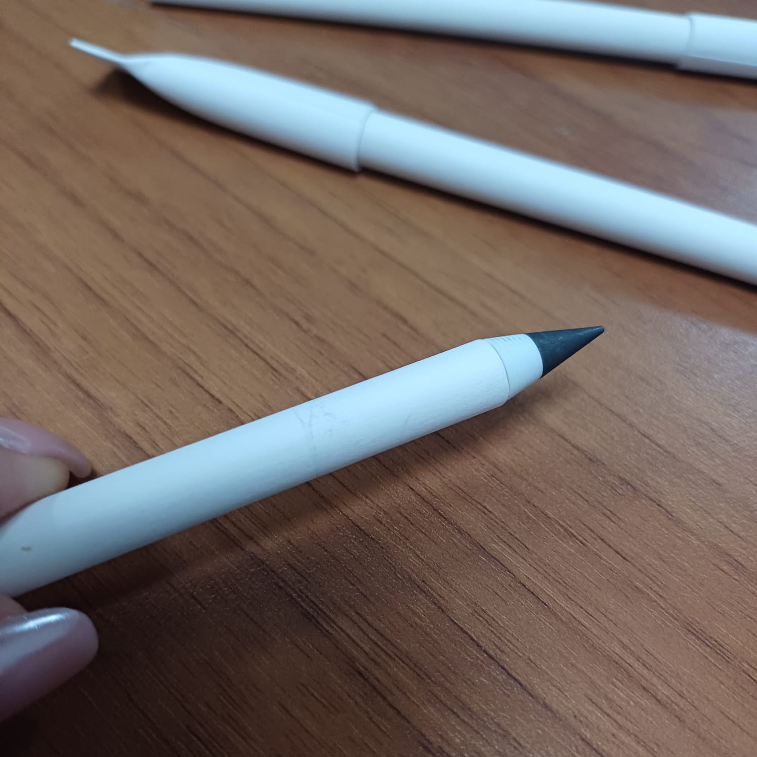 Вечный карандаш из переработанной бумаги Recycled pencil, белый (Р)