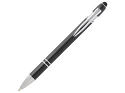 Kish шариковая ручка с серебристой отделкой - сплошной черный (черные чернила)