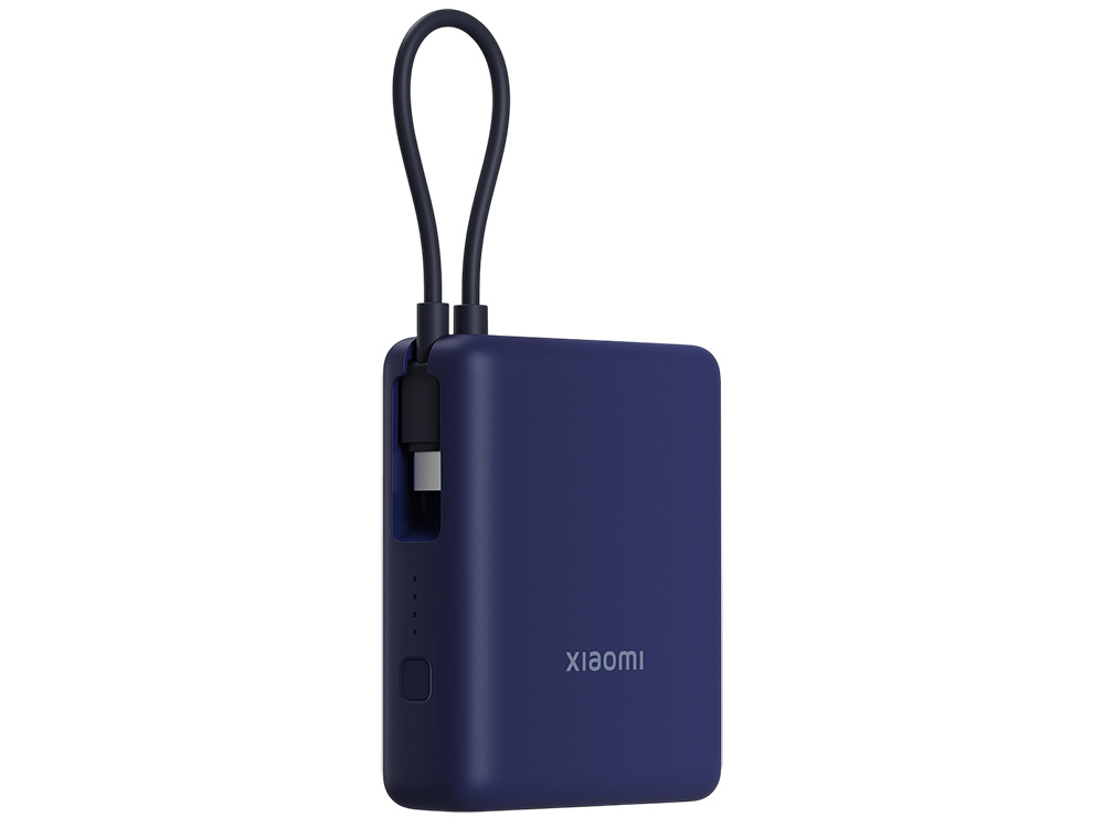 Внешний аккумулятор со встроенным кабелем Xiaomi 33W Power Bank 10000mAh (Integrated Cable) Ice Blue