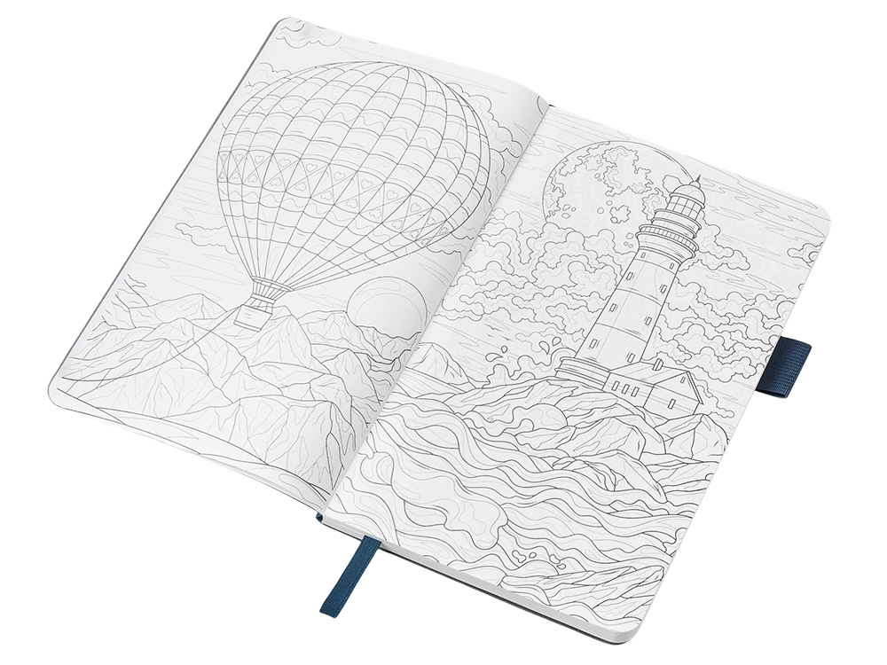 Блокнот Vision Trend А5 в гибкой обложке, синий