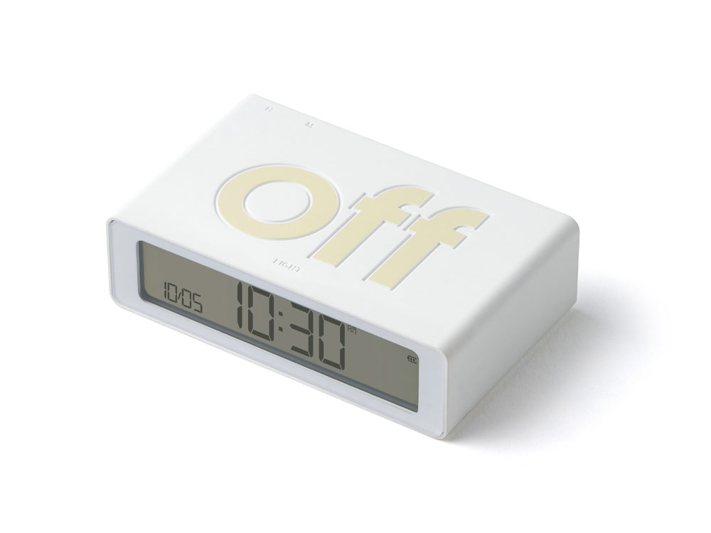Часы настольные Flip Mini, белый