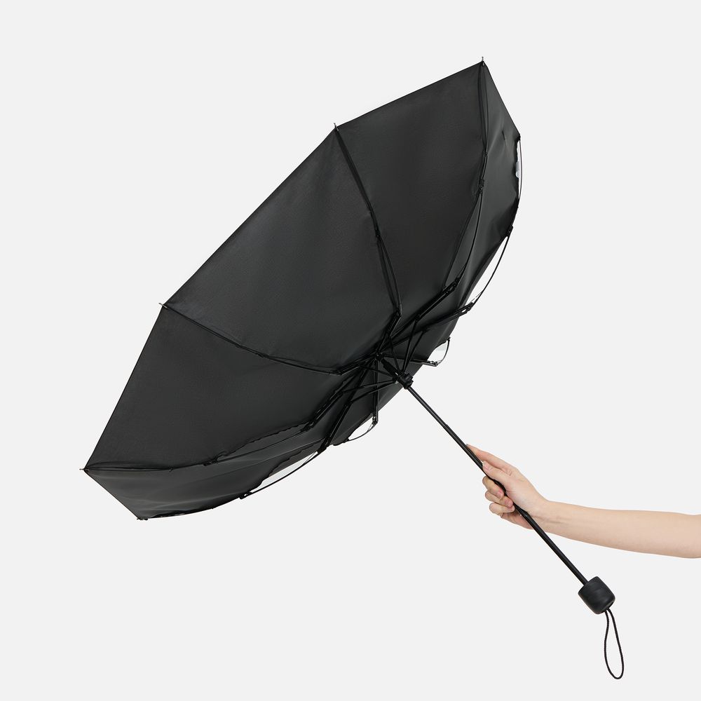 Зонт складной Basic, ver.2, черный Зонт складной Basic, ver.2, черный