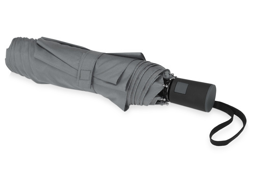 Зонт складной Irvine, полуавтоматический, 3 сложения, с чехлом, серый Зонт складной Irvine, полуавтоматический, 3 сложения, с чехлом, серый