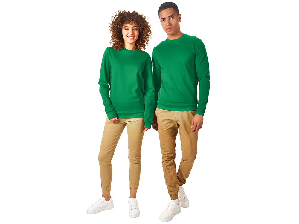 Свитшот Motion унисекс с начесом, зелёный Свитшот Motion унисекс с начесом, зелёный