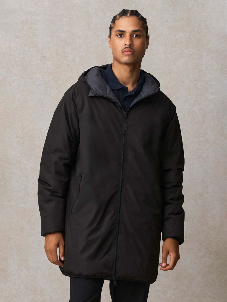 Куртка-парка унисекс Reverse, черная
