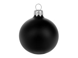 Стеклянный шар черный матовый, заготовка шара 6 см, цвет 83