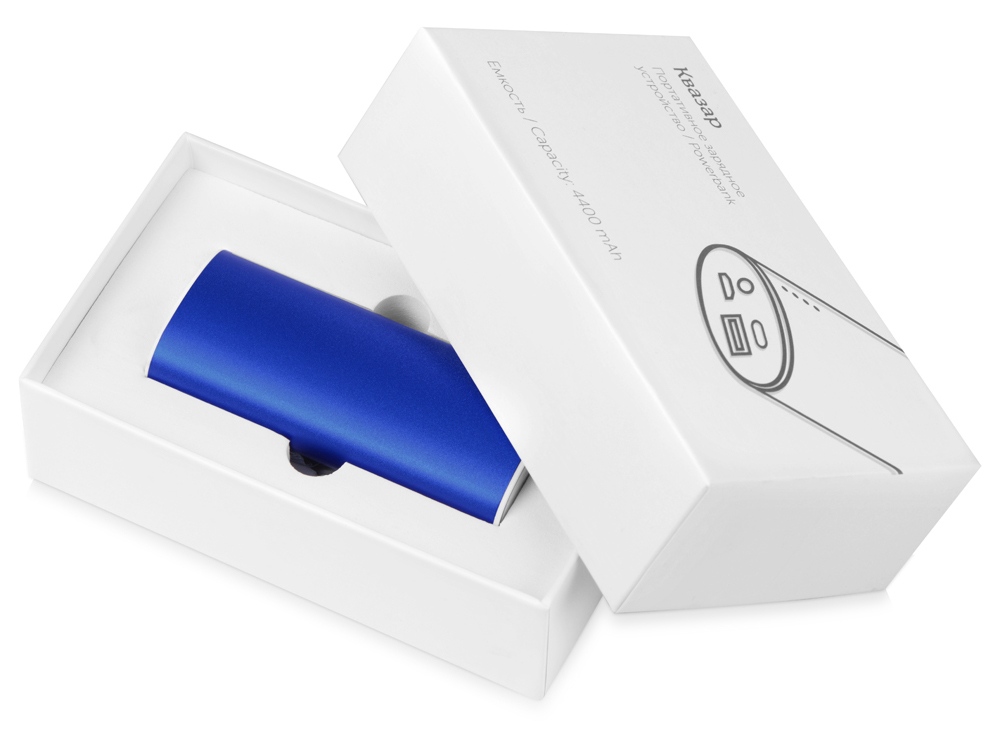 Портативное зарядное устройство Квазар, 4400 mAh, синий