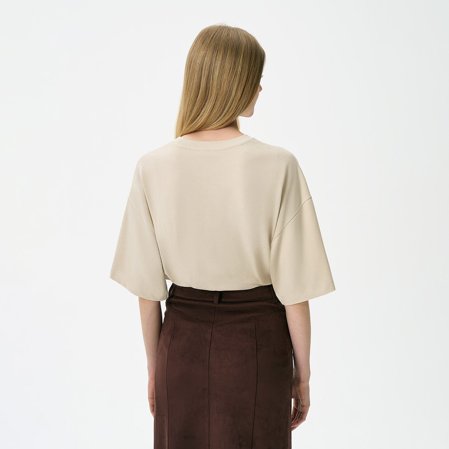Футболка унисекс премиум Аура (Aura), 200гр. бежевый, размер 3XL/4XL