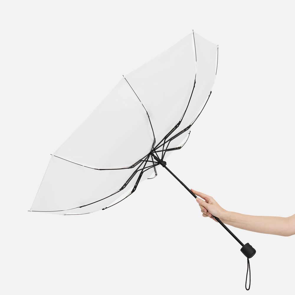 Зонт складной Basic, ver.2, белый Зонт складной Basic, ver.2, белый