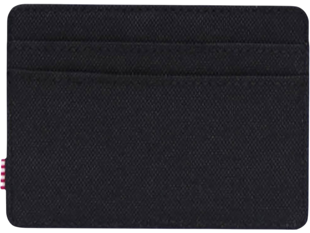 Herschel Charlie держатель для карт с RFID-защитой из переработанного материала - сплошной черный