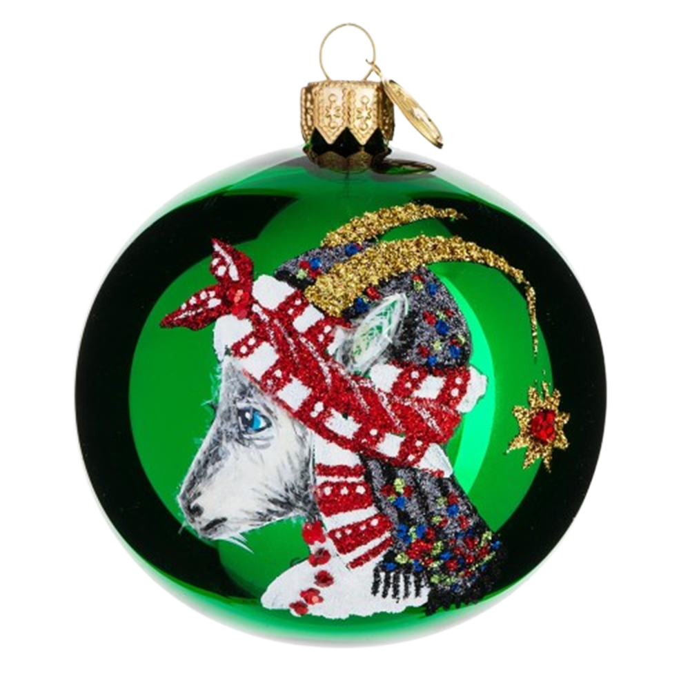 Шар новогодний 8 см, Символ 2027 года, Коза 11 Шар новогодний 8 см, Символ 2027 года, Коза 11