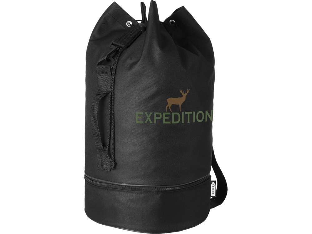 Idaho, спортивная сумка из переработанного PET-пластика, черный