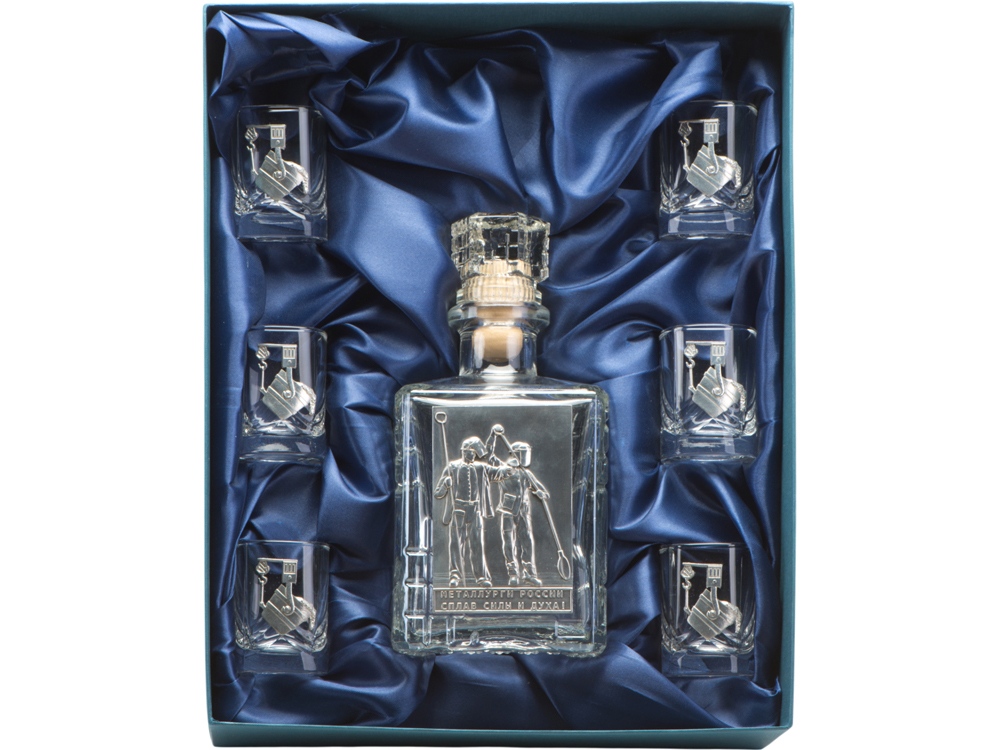 Набор со штофом МЕТАЛЛУРГИ