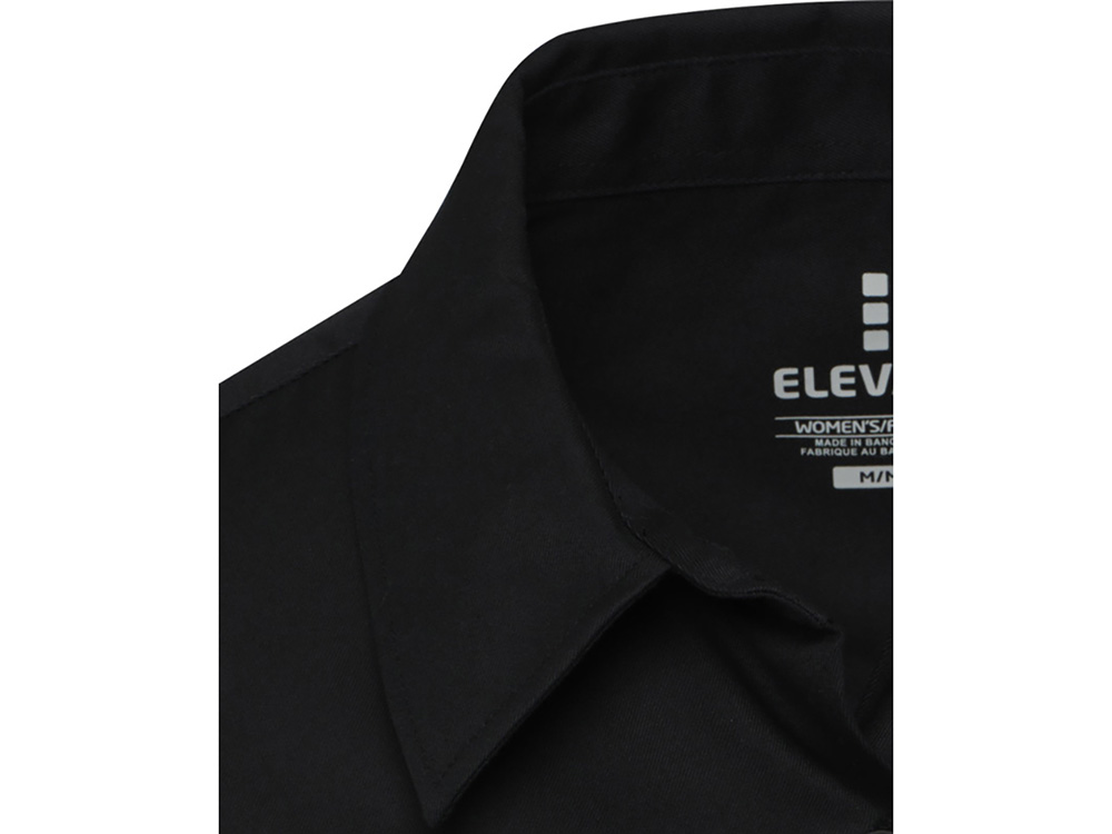 Citrine женская рубашка из твила - сплошной черный