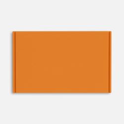 Лейбл из ПВХ Dzeta, XL, оранжевый