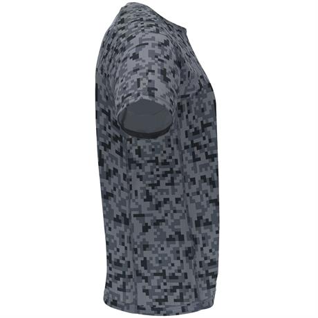 Спортивная футболка ASSEN мужская, ЧЕРНЫЙ ПИКСЕЛЬ L