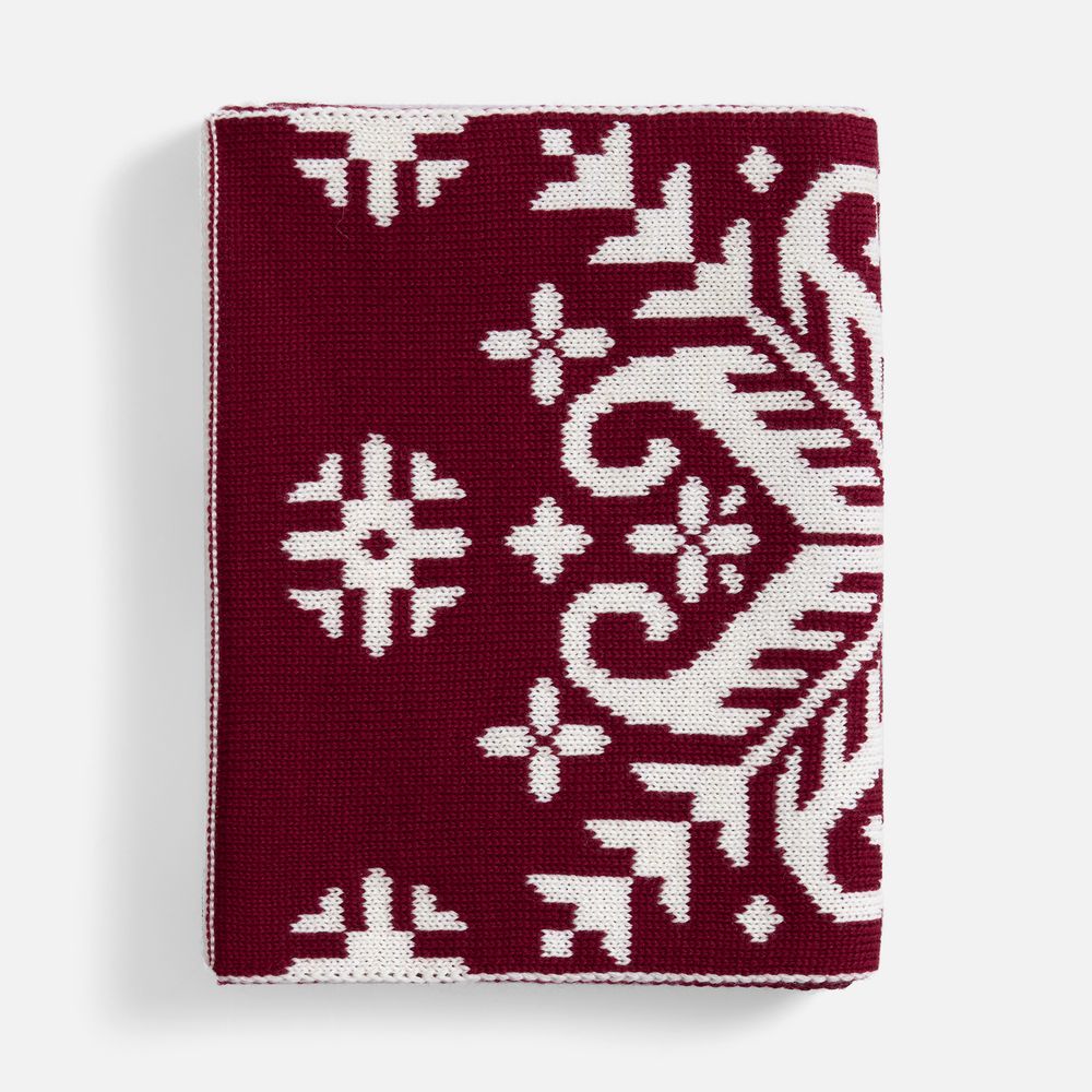 Шарф Wintertude L, красный с белым