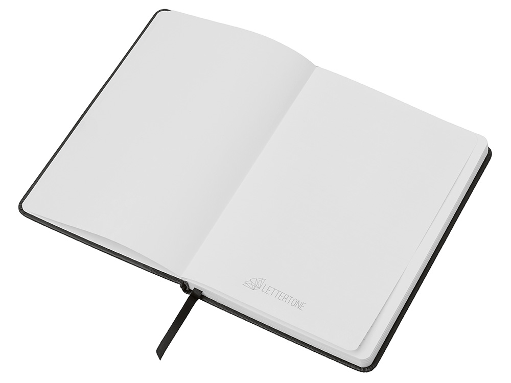 Подарочный набор Tesla с блокнотом А5, ручкой и пауэрбенком на 10 000 mAh, черный