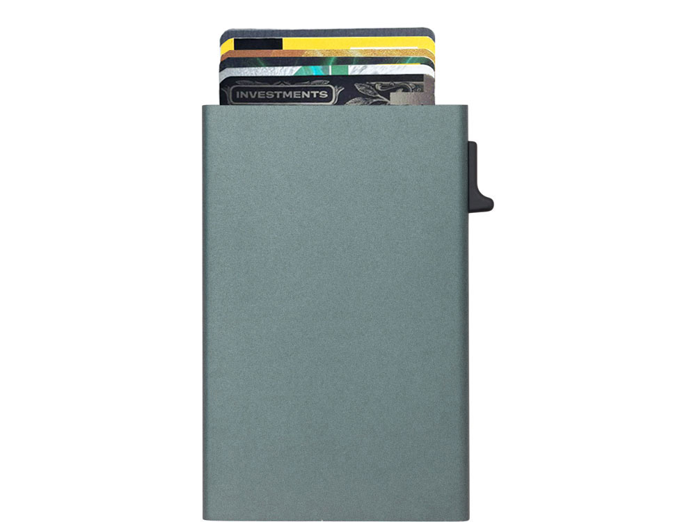 Картхолдер Florence с RFID- защитой из алюминия, цвет оружейной стали