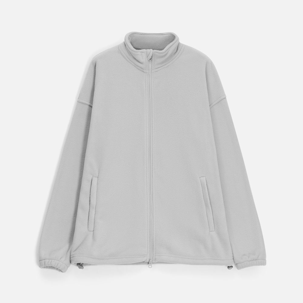 Куртка флисовая унисекс Nebo, светло-серая Куртка флисовая унисекс Nebo, светло-серая