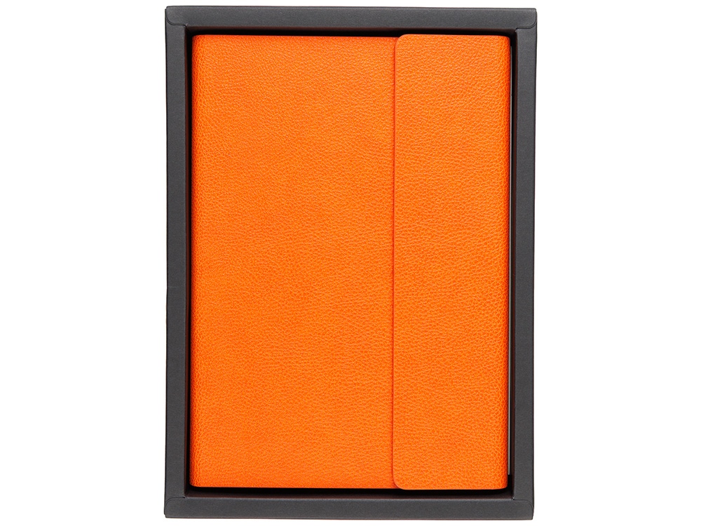 Ежедневник недатированный с магнитным клапаном А5 Venezia, оранжевый