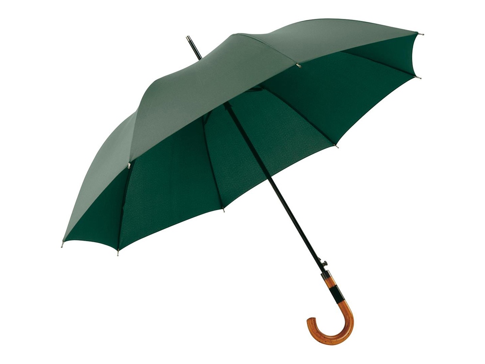 Зонт-трость Fop с деревянной ручкой, серый