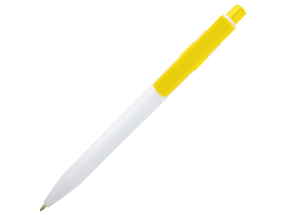 Unica шариковая ручка из переработанной пластмассы - Желтый (синие чернила)