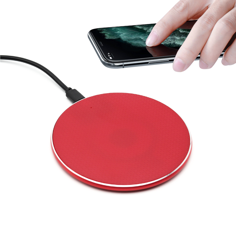 Беспроводное зарядное устройство Flappy 10W, красный Беспроводное зарядное устройство Flappy 10W, красный