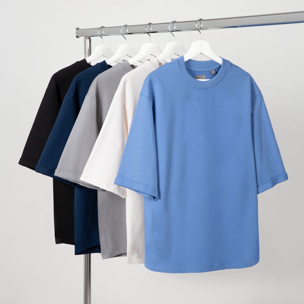 Футболка оверсайз унисекс Kosmos 2.0, кремовая Футболка оверсайз унисекс Kosmos 2.0, кремовая