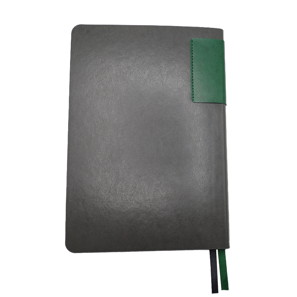 Ежедневник A5 недатированный Molfetta в мягком переплёте, серый/тёмно-зеленый Ежедневник A5 недатированный Molfetta в мягком переплёте, серый/тёмно-зеленый