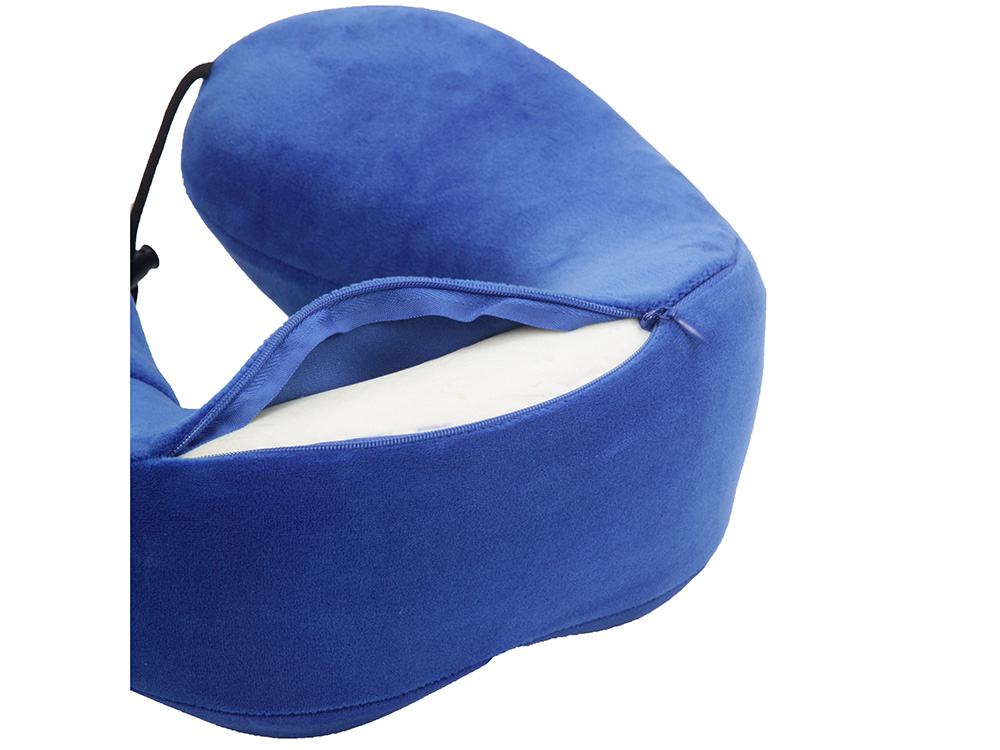 Подушка для путешествий с эффектом памяти Мемо Bluewinder Blue