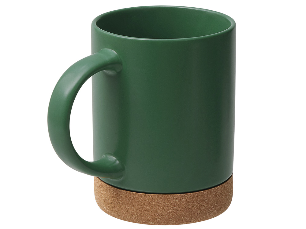 Кружка 450 мл с пробковым дном Корк & Бон, глубокий зеленый Кружка 450 мл с пробковым дном Корк & Бон, глубокий зеленый