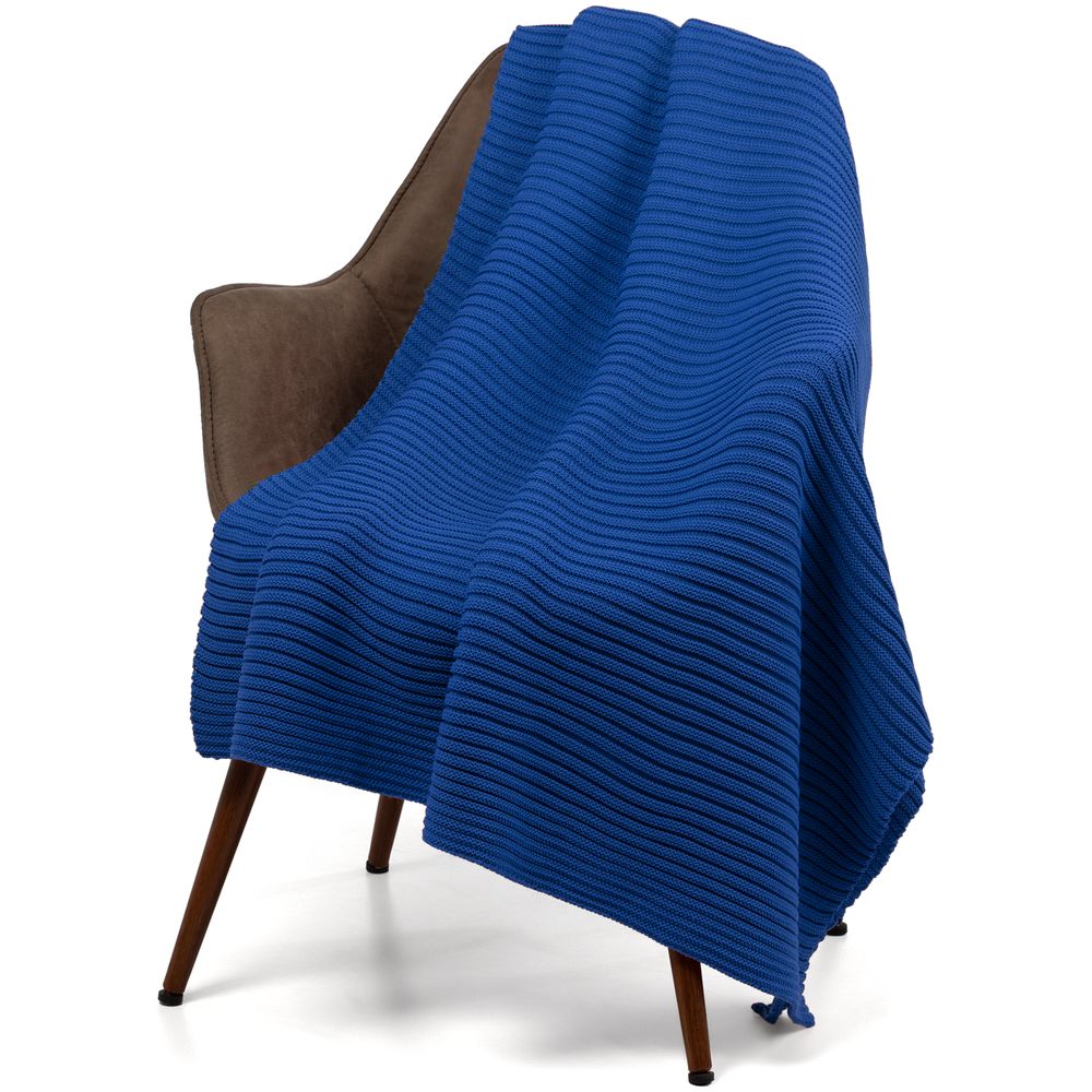 Плед Quill, синий (василек)