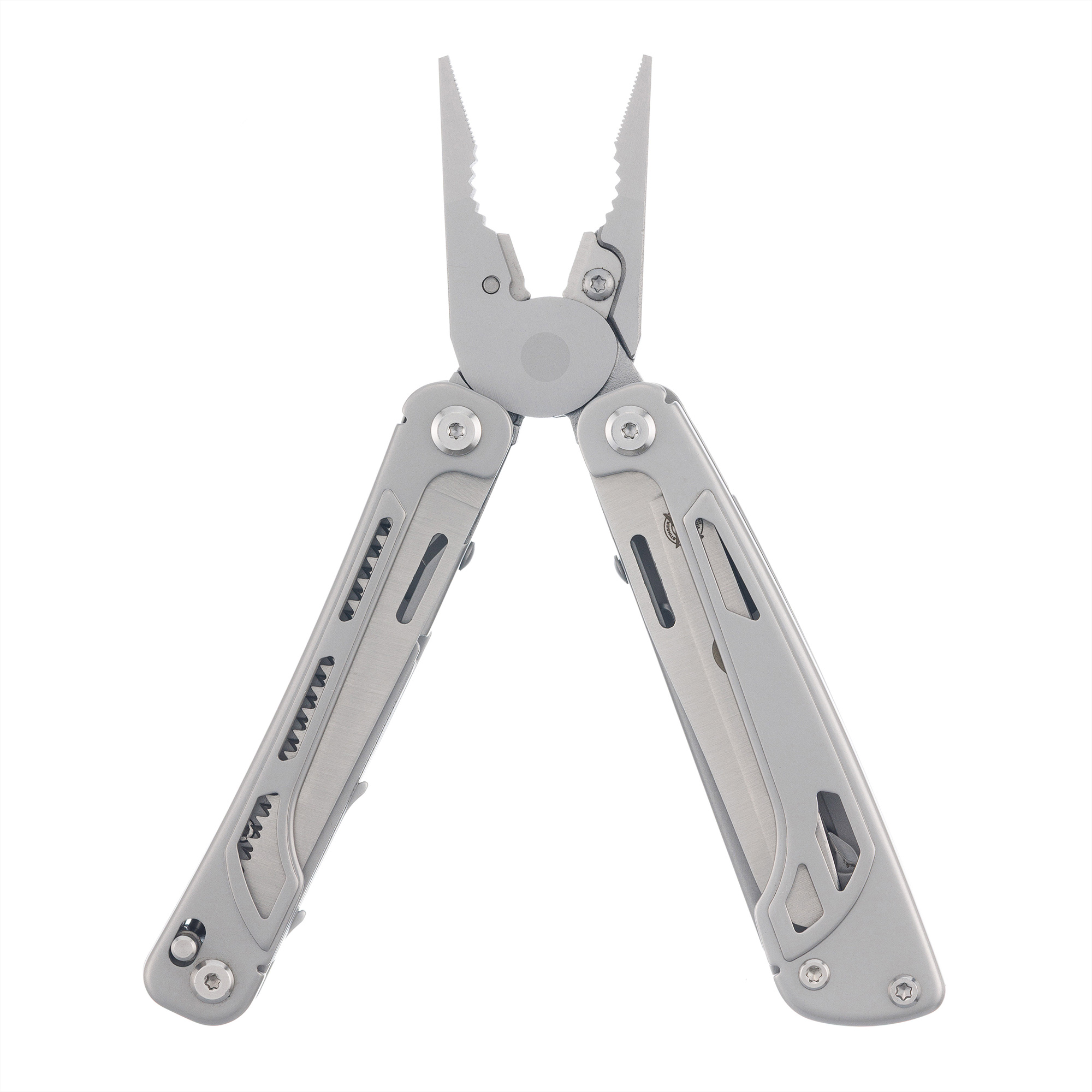 Мультитул Stinger, 106 х 43 мм, 19 функций, нержавеющая сталь, серебристый, в комплекте нейлоновый чехол, в картонной коробке