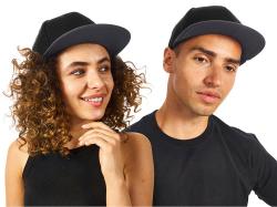 Бейсболка с прямым козырьком Los Angeles 2.0, черный/серый меланж