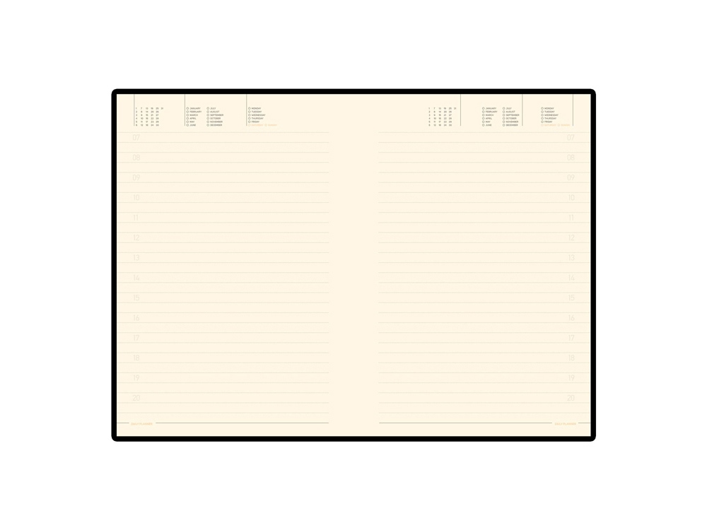 Ежедневник А5 недатированный Megapolis Soft, оранжевый (Р)