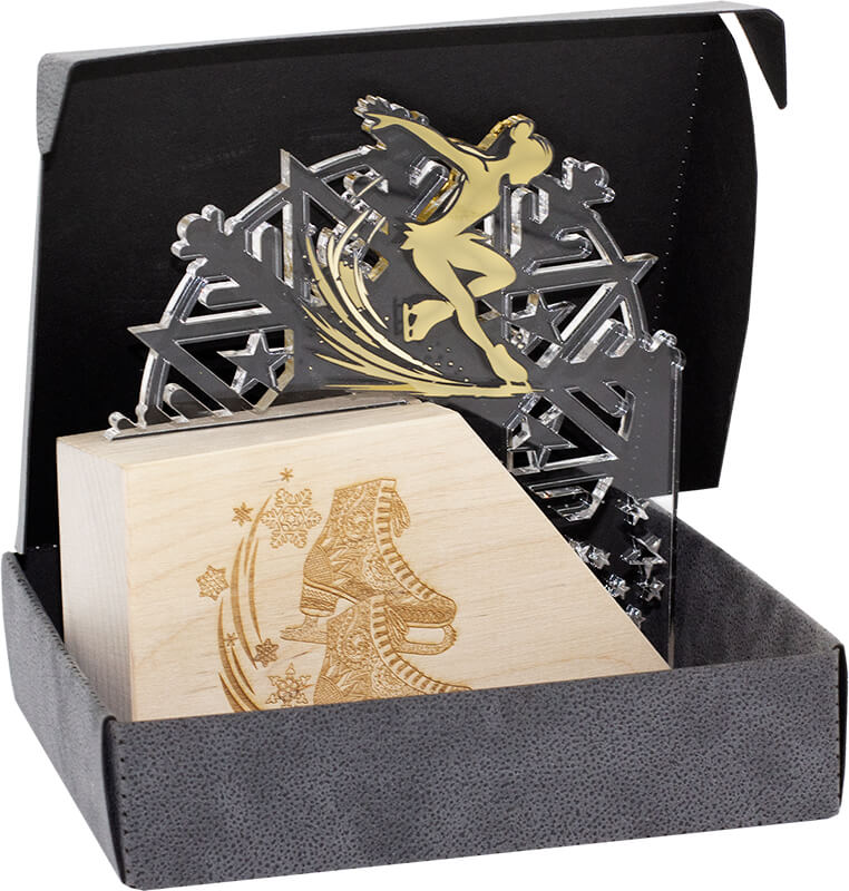 Акриловая награда фигурное катание