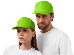 Бейсболка Poly 5-ти панельная 120 гр, зеленое яблоко