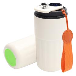 Термокружка Ashly To Go, белая/оранжевая/светло-зелёная