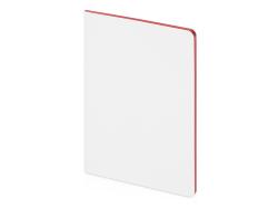 Бизнес-тетрадь А5 Pragmatic Contrast, 40 листов в клетку, белый с красным срезом