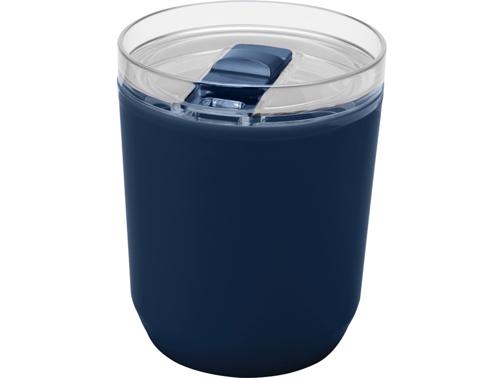 Hudson кружка из переработанного пластика с двойными стенками объемом 180 мл, темно-синий