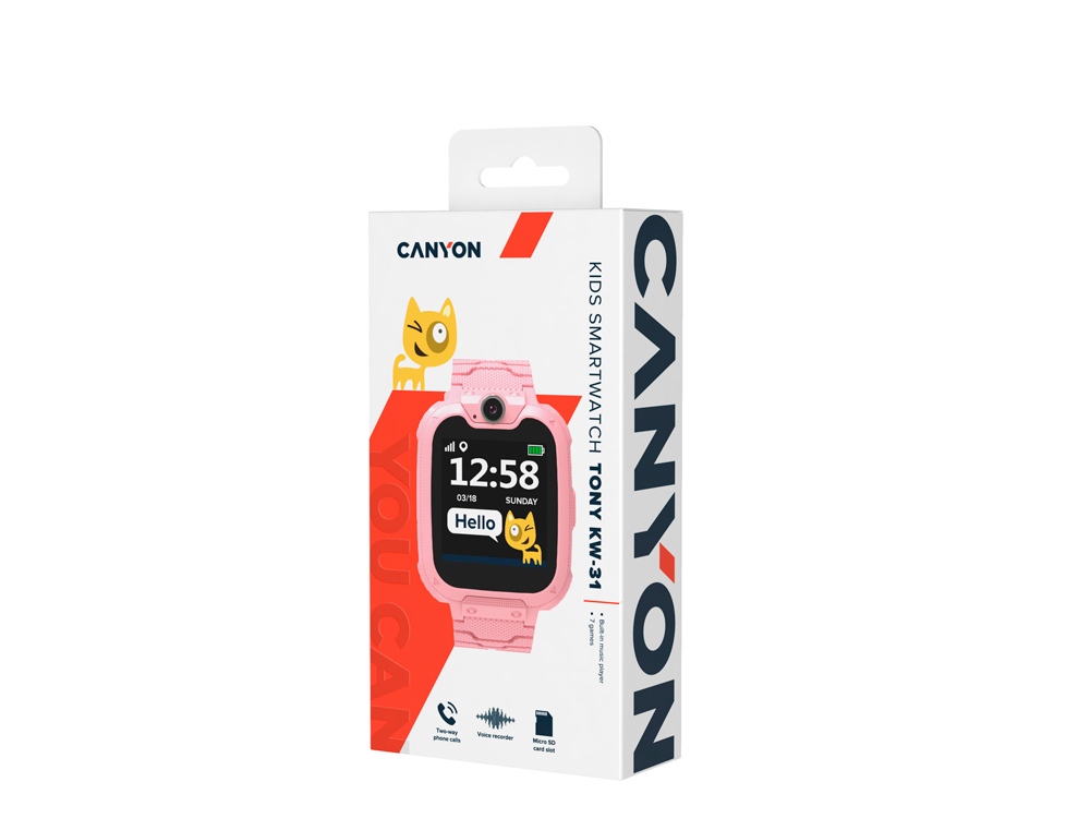 Детские часы Canyon Tommy KW-31, розовый