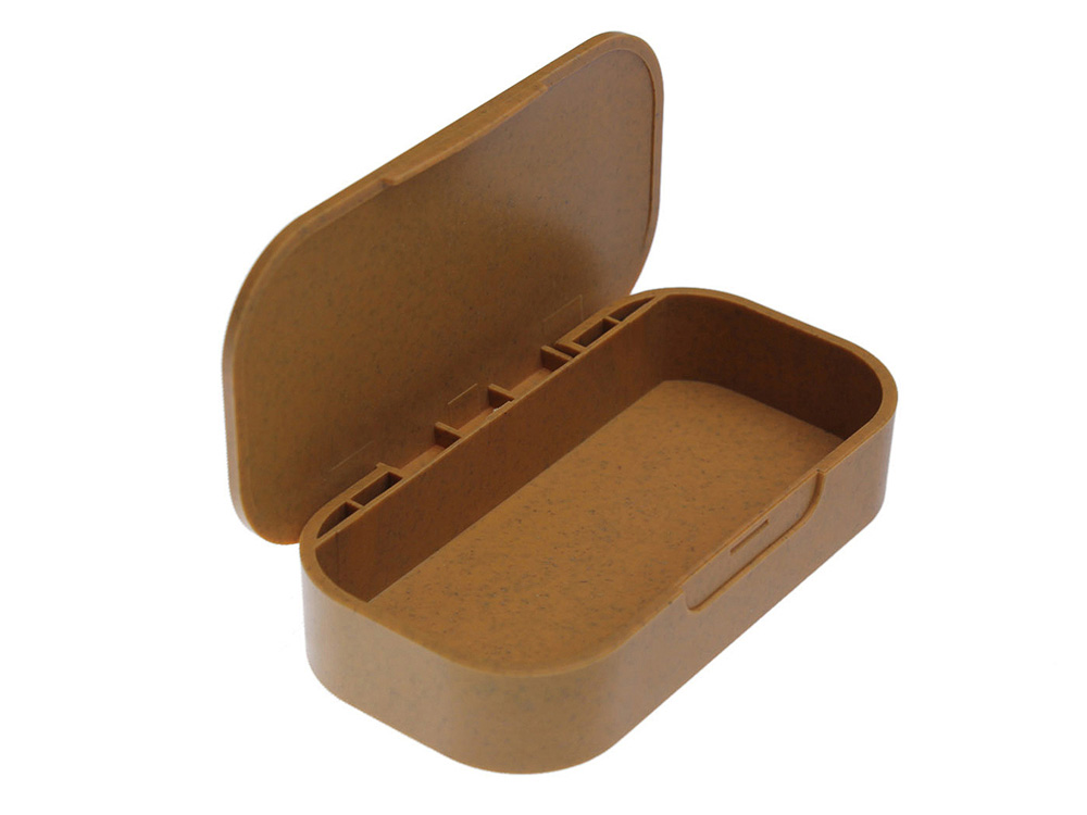 Пластиковая упаковка U033-W крышечка с магнитом. материал Eco plastic, коричневый