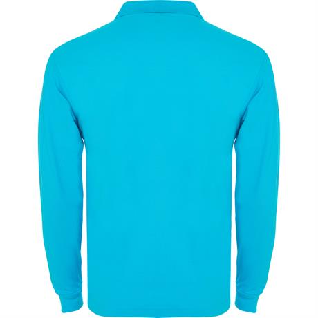 Футболка поло ESTRELLA L/S мужская, БИРЮЗОВЫЙ M