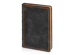 Ежедневник недатированный А5 Royal, черный с бронзовым срезом