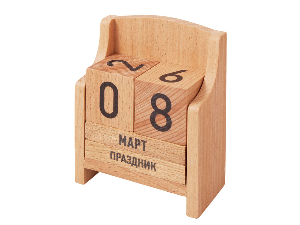 Вечный календарь из бука