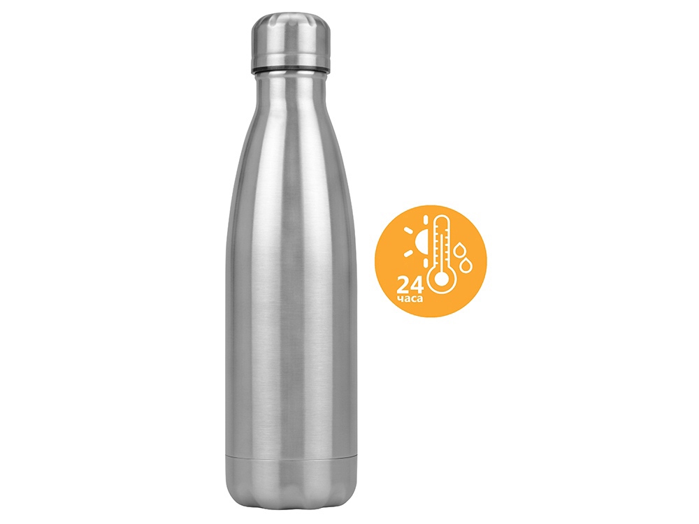 Подарочный набор с зонтом и термобутылкой в шопере, голубой