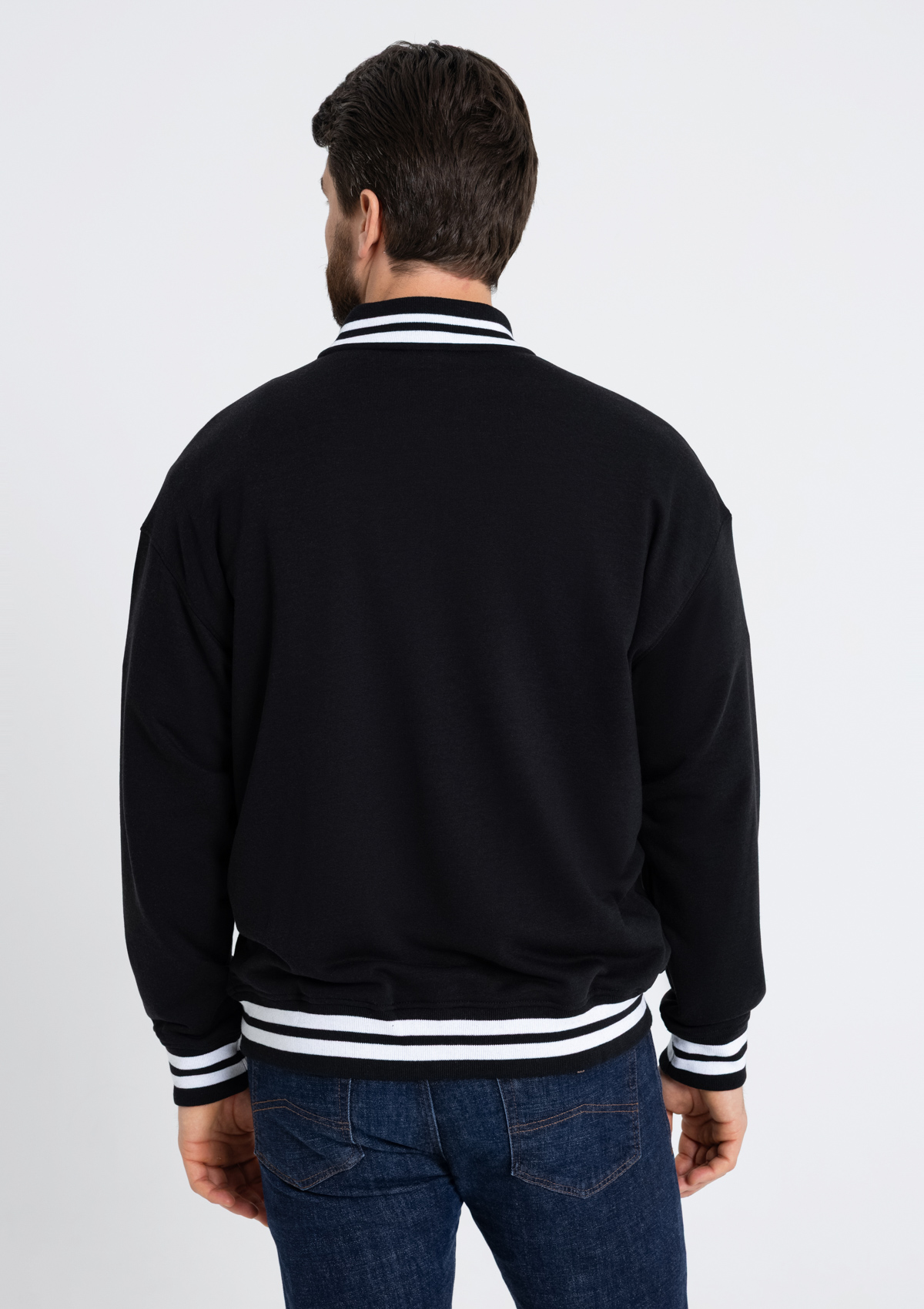 Бомбер унисекс STAN футер без начеса с контрастом 340, 71