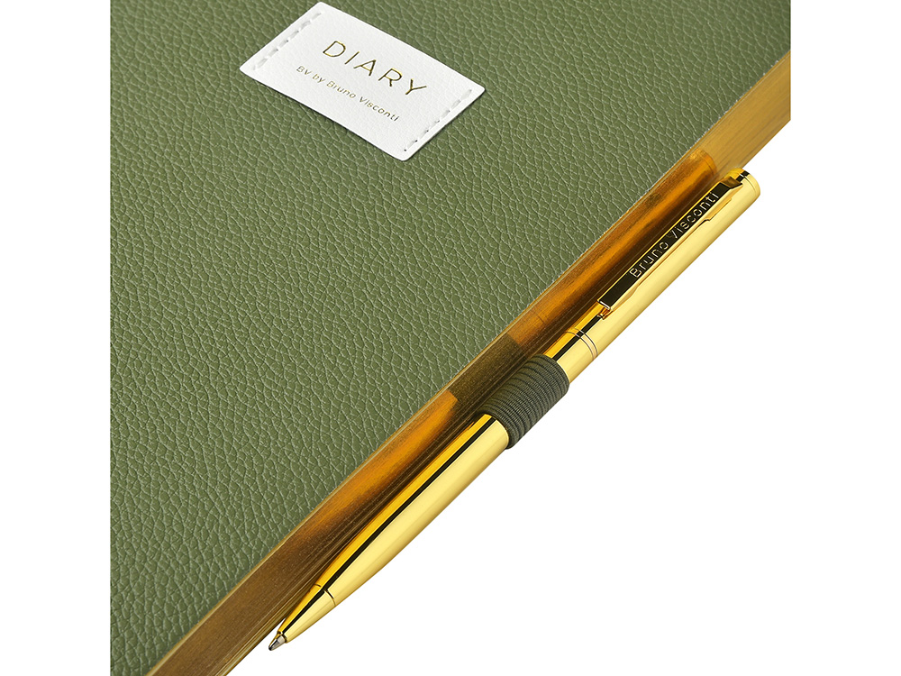 Ежедневник недатированный А5 Verde с нашивкой, зеленый Ежедневник недатированный А5 Verde с нашивкой, зеленый