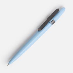 Ручка шариковая Prodir DS5 TSM Metal Clip, голубая с серым